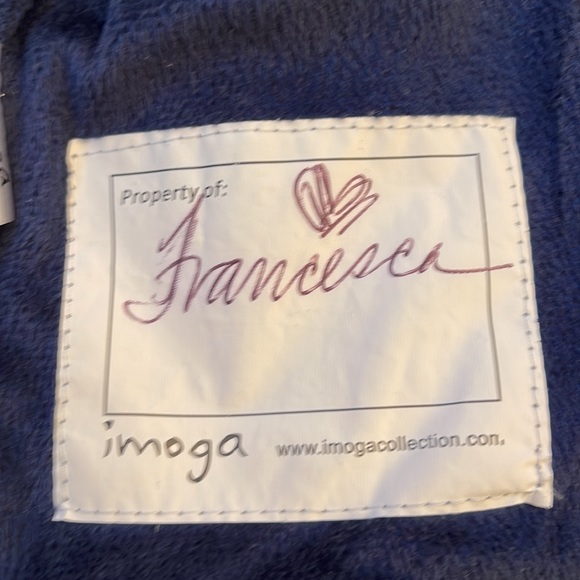 Adorable Gold Foil Heart Imoga Navy Puffer Vest with elastic waist 💙 size 4 - Picture 10 of 10